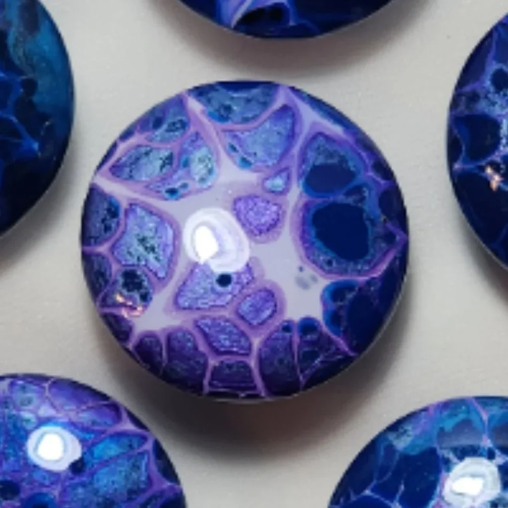 Hand Crafted Wooden Door Knobs Hand Painted Acrylic Resin Decorative Pulls Decor